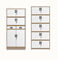 4 εικονίδια του διαχειρηστή αρχείων χάλυβα γραφείων πορτών γυαλιού ταλάντευσης, με δυνατότητα επέκτασης ντουλάπι αρχείων γραφείων